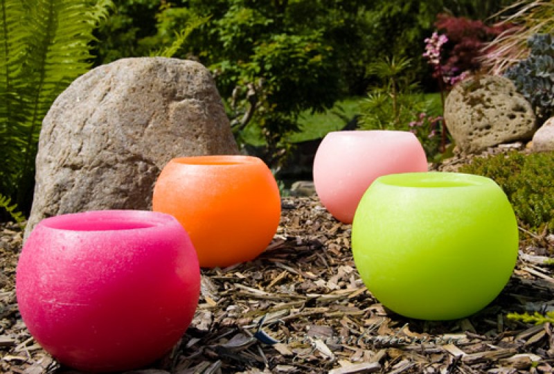 Gartenkerze Outdoor Wachskerze Kugelkerze 15cm Kerzen Gartenkerzen