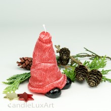 Kerze Weihnachten Mütze 12cm