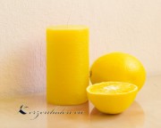 Stumpen Duftkerze - Zitrone