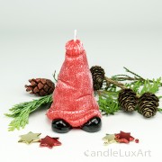 Kerze Weihnachten Mütze 12cm