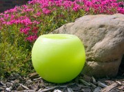 Gartenkerze Outdoorkerze Kugel Romantik 15cm grün