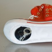Spardose Schuh und Stiefel Keramik - Weihnachtsspardose